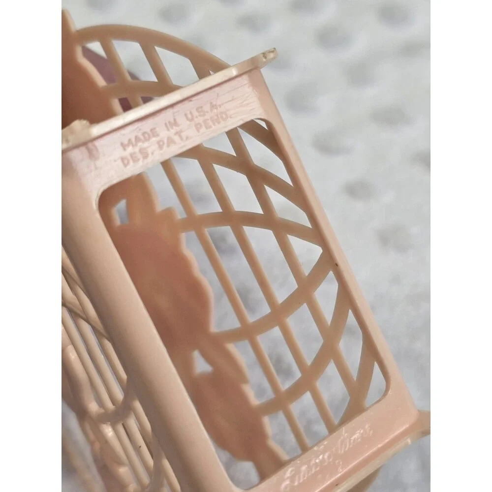 Lusterware Vintage Plastic Napkin Holder Retro Kitchen Art Deco Office Bill Slot